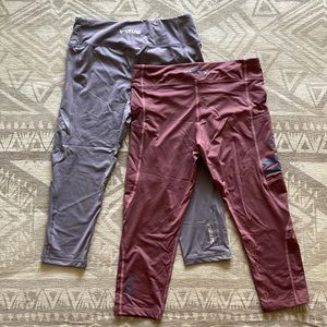 Virus, capris workout tights, size S